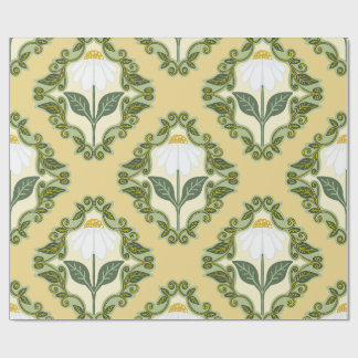 Papel De Presente Daisy Vine Antiga