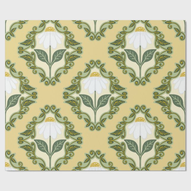 Papel De Presente Daisy Vine Antiga (Aberto)