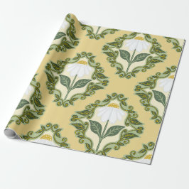 Papel De Presente Daisy Vine Antiga