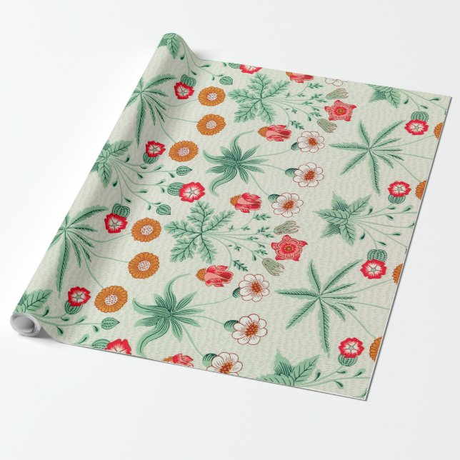 Papel De Presente Daisy, William Morris (Desenrolado)