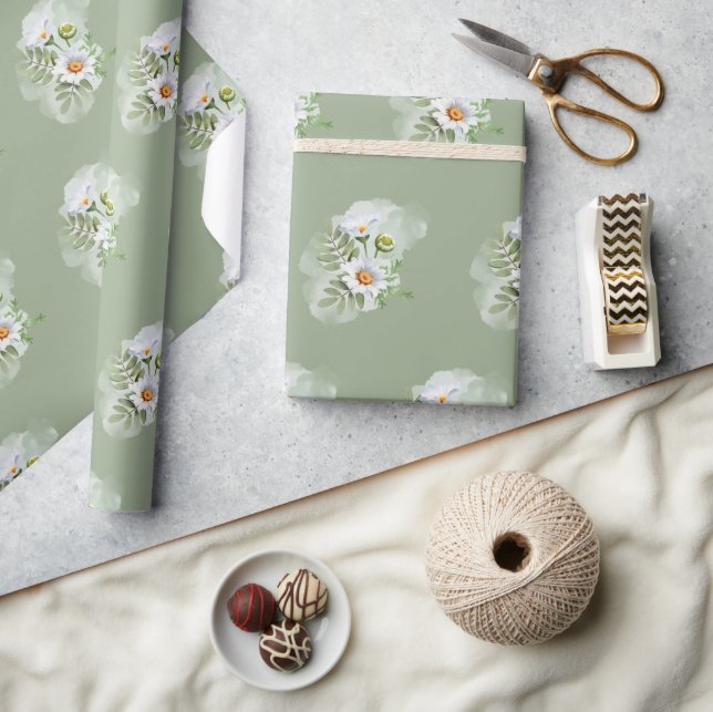 Papel De Presente Daisy Wrapping Paper (Artesanato)