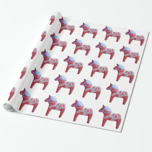 Papel De Presente Dala Horse Wraping Paper