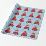 Papel De Presente Dalmatian Dog In Car With Santa Claus<br><div class="desc">Santa claus driving car carrying Christmas gifts with dog is a perfect Christmas gift idea for your dog lover friends. This is surely a must have christmas decor and gift idea this Christmas.</div>