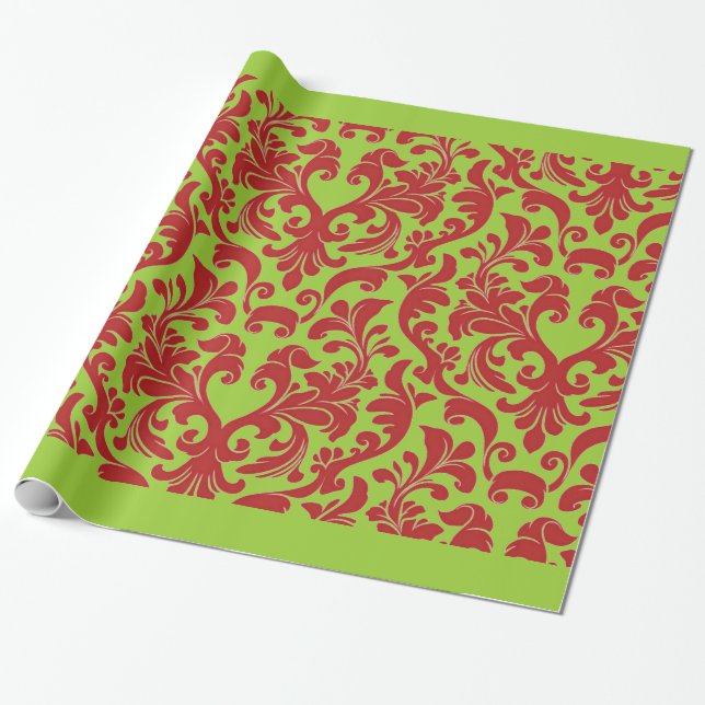 Papel De Presente Damasco (Desenrolado)