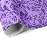 Papel De Presente Damask Royal Purple Ametist Violet Plum<br><div class="desc">Chic Floral Royal Wrapping Paper Pode ser uma bela decoração para muitos eventos como casamento,  aniversário,  aniversário,  graduação,  nova casa,  corporação,  chás de panela etc florenceK design</div>