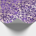 Papel De Presente Damask Royal Purple Ameyst Violet Blush Skinny<br><div class="desc">Chic Floral Royal Wrapping Paper Pode ser uma bela decoração para muitos eventos como casamento,  aniversário,  aniversário,  graduação,  nova casa,  corporação,  chás de panela etc florenceK design</div>