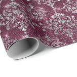 Papel De Presente Damask Silver Royal Cinza Beet Burgundy<br><div class="desc">O Livro Glam e Chic Wrapping Paper para muitas ocasiões como aniversário,  aniversário,  casamento,  festa de noiva,  novo emprego,  nova casa,  festa corporativa,  festa de aposentadoria,  novo bebê..</div>