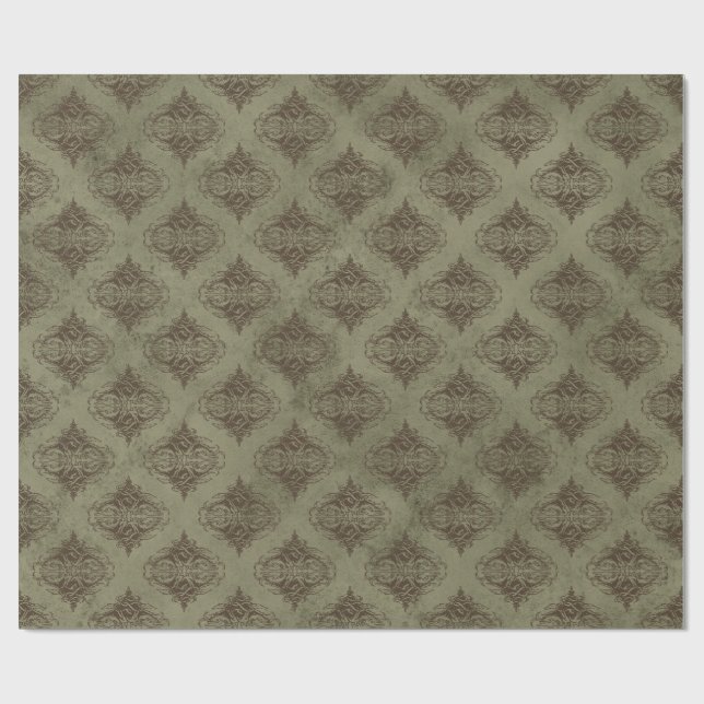 Papel De Presente Damask Vintage (Aberto)