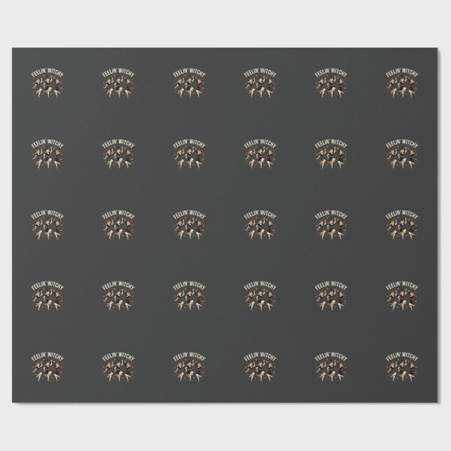 Papel De Presente Dança de Bruxa de Halloween Feelin’ Witchy (Aberto)