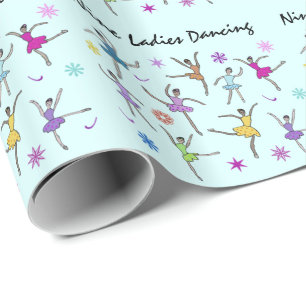 Papel De Presente Dança de nove senhoras
