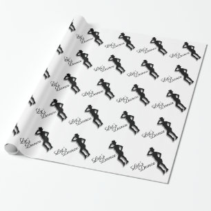 Papel De Presente Dança de Vamos do Dançarino de Toque