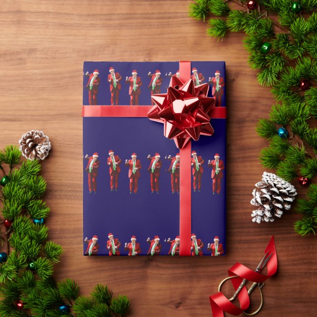Papel De Presente Dançando Donald Trump Christmas MAGA (Presente de Natal)