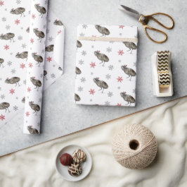 Papel De Presente Dançando Emu Holiday Wrappaper