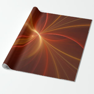 Papel De Presente Dançar Com A Arte Fractal Moderna Abstrato