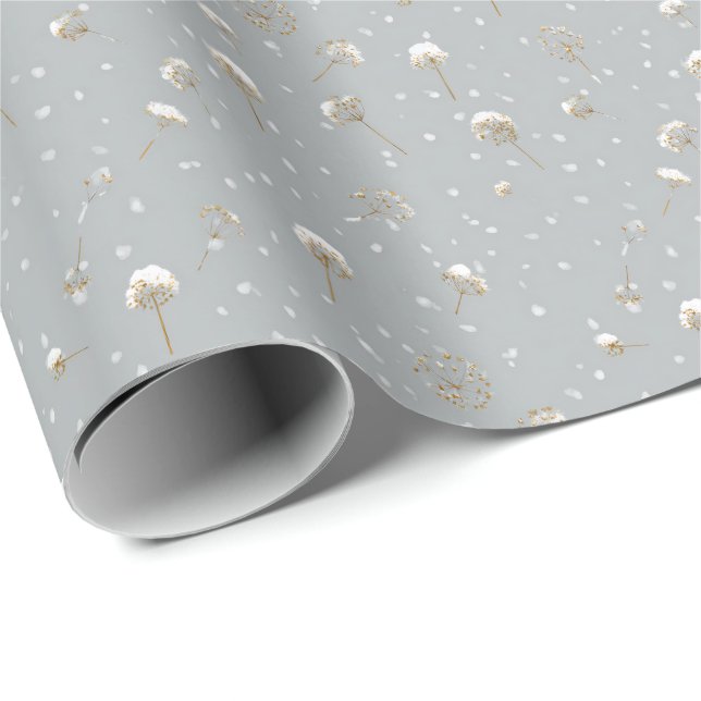 Papel De Presente Dandelion Wish Wrapping Paper (Ponta do rolo)