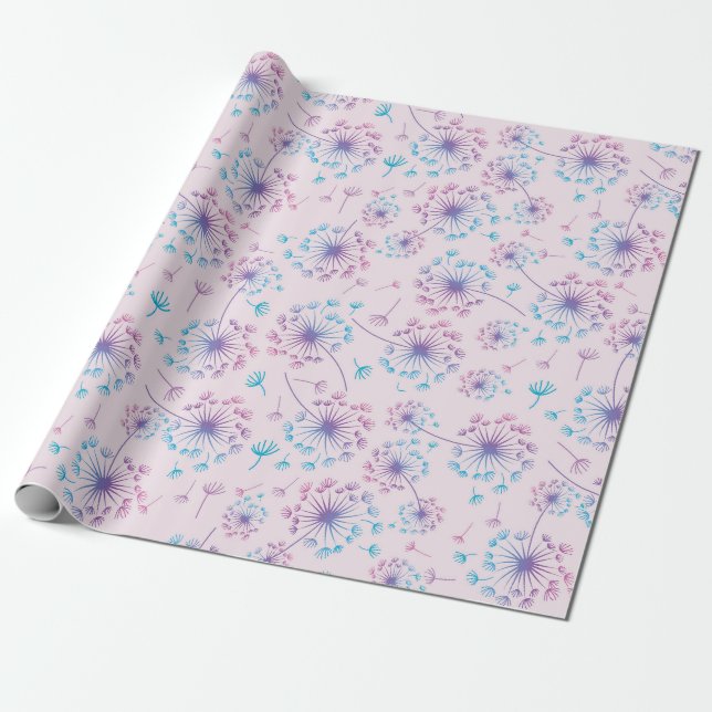 Papel De Presente Dandelion Wrapping Paper (Desenrolado)