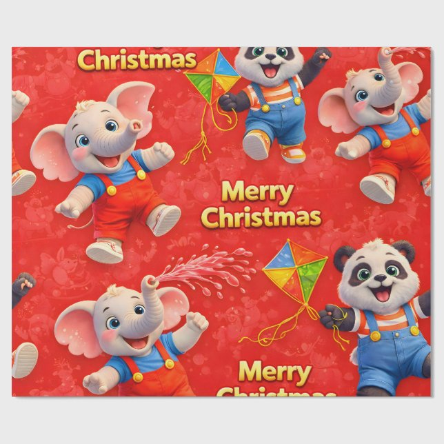 Papel De Presente Danny e Dave Feliz Natal embrulho festivo (Aberto)