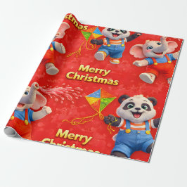 Papel De Presente Danny e Dave Feliz Natal embrulho festivo