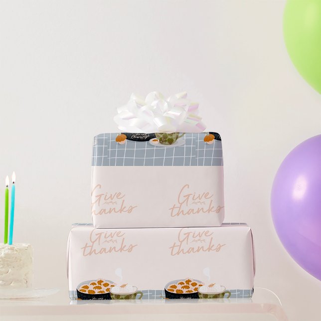 Papel De Presente Dar Obrigados (Criador carregado)