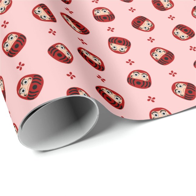 Papel De Presente Daruma (Ponta do rolo)