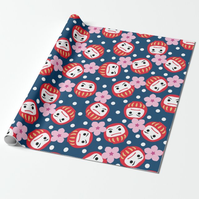 Papel De Presente Daruma (Desenrolado)