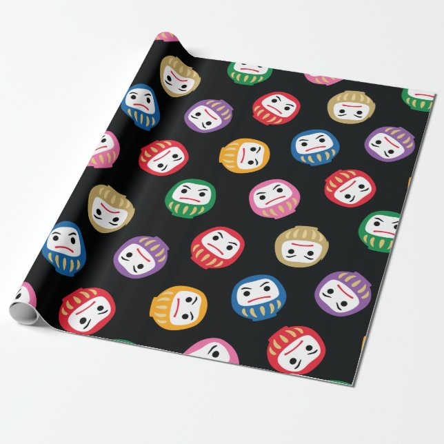 Papel De Presente Daruma (Desenrolado)
