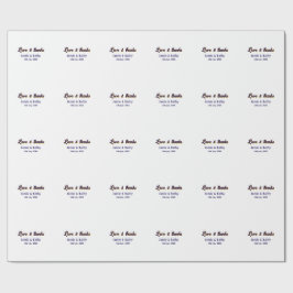 Papel De Presente Data do nome do casal cor de laranja roxa com amor