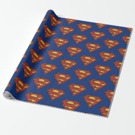Papel De Presente DC Comics | Superman | Grunge Black Logo
