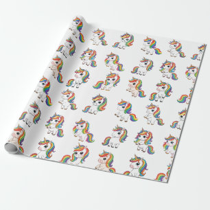 Papel de Presente de Aniversário Arco-íris de Unic