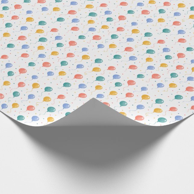 Papel de Presente de Aniversário Balão Acima e Alé (Ponta)