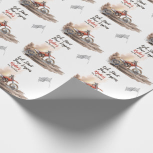 Papel de Presente de Aniversário de Moto de Terra