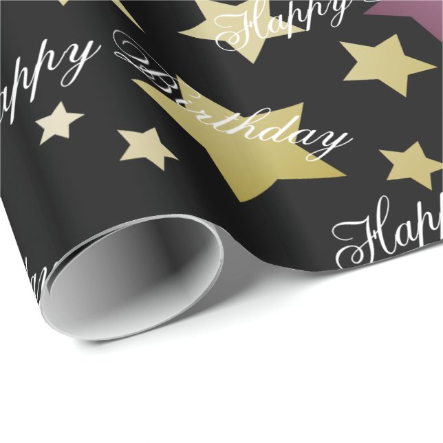 Papel de Presente de Aniversário Designer (Ponta do rolo)