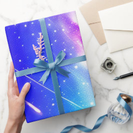 Papel de Presente de Aniversário Maravilhas Celest