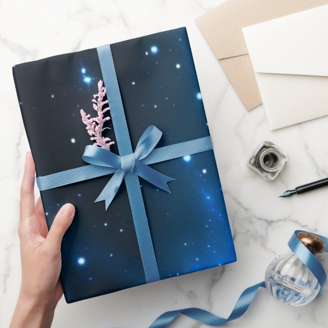 Papel de Presente de Aniversário Sonhos Interestel (Presentear)