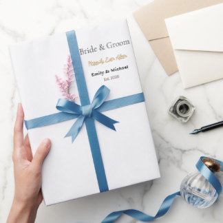 Papel de Presente de Casamento de Luxo | Papel Mat