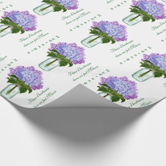 Papel De Presente De "d'hortensia Fleurs "