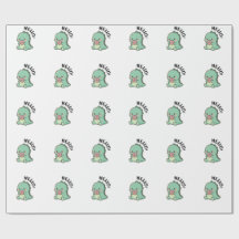 Papel de Presente de Dinossauro Fofo
