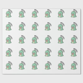 Papel de Presente de Dinossauro Fofo