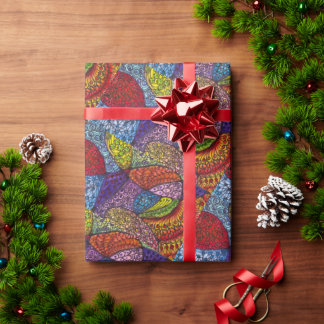 Papel de Presente de Festa em Rolo - Groovy