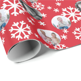Papel de Presente de Fotos Flocos de Neve Pintados