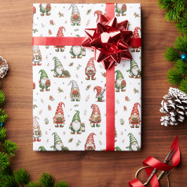 Papel de Presente de Gnomos Caprichosos Modernos p