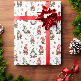 Papel de Presente de Gnomos Caprichosos Modernos p
