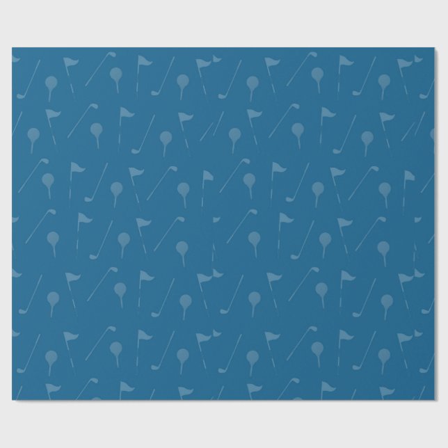 Papel de Presente de Golfe Esportivo para Amantes  (Aberto)