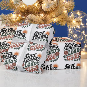 Papel De Presente Dê Graças - Cristão