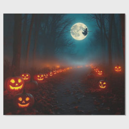 Papel de Presente de Halloween Malignamente Belo �