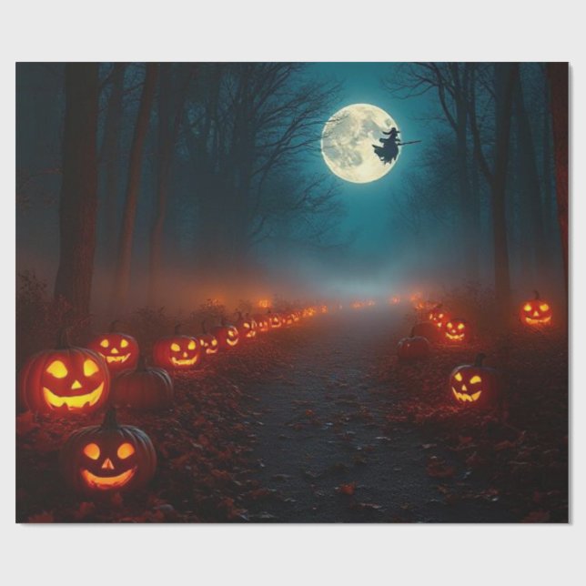 Papel de Presente de Halloween Malignamente Belo � (Aberto)