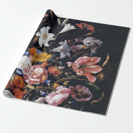 Papel De Presente de Heem Floral Vase Painting