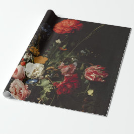 Papel De Presente de Heem Flower Vase Painting