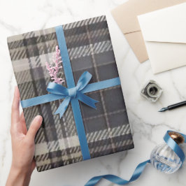 Papel de Presente de Luxo Masculino Moderno Xadrez