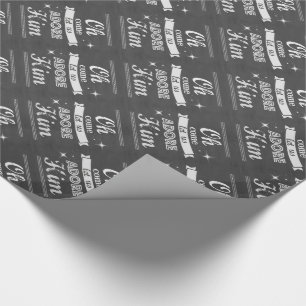 Papel de Presente de Natal/Arte em Quadro Negro